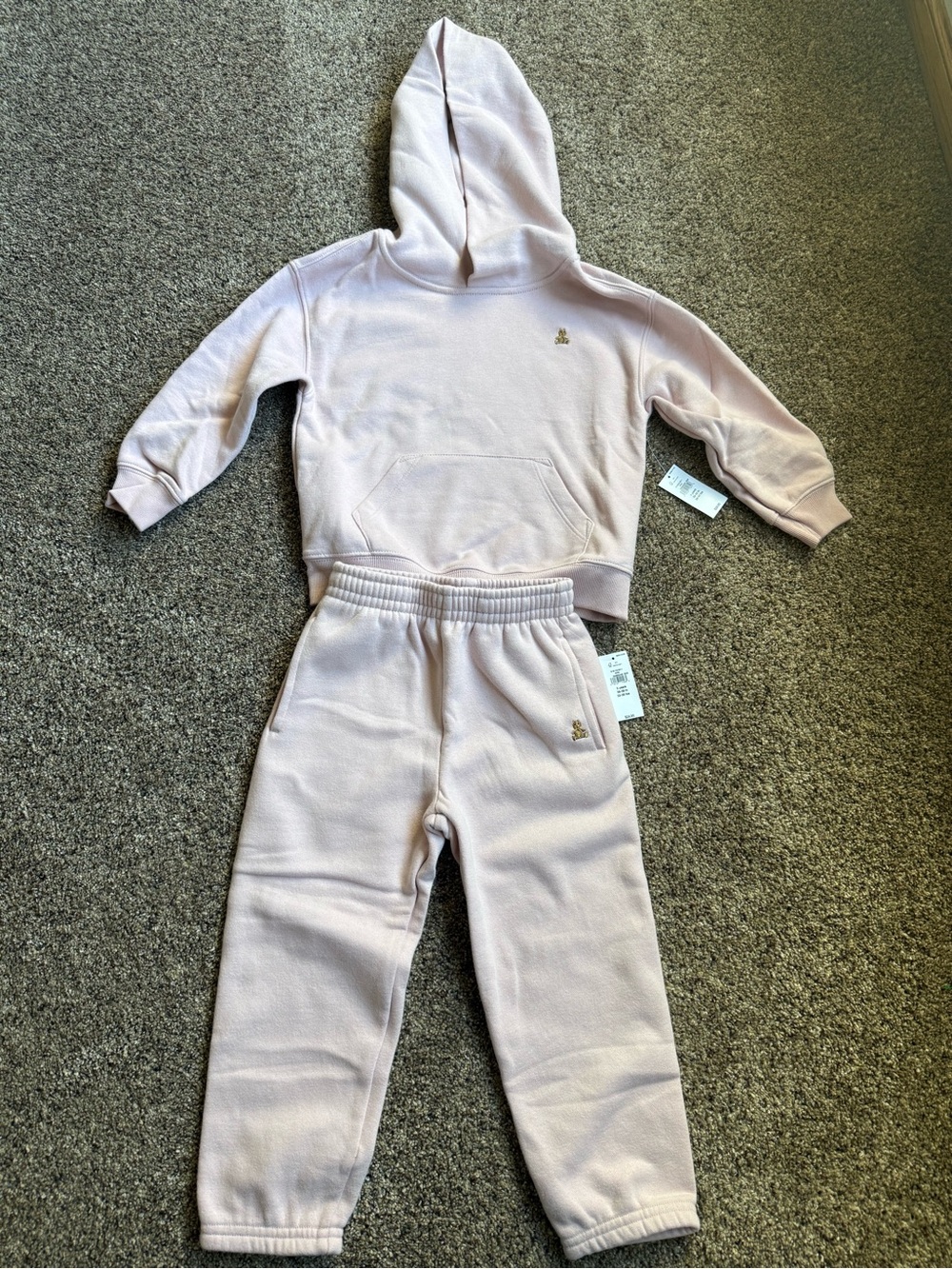 GAP Kids Light Pink Hoodie & Jogger Set 3T/4T